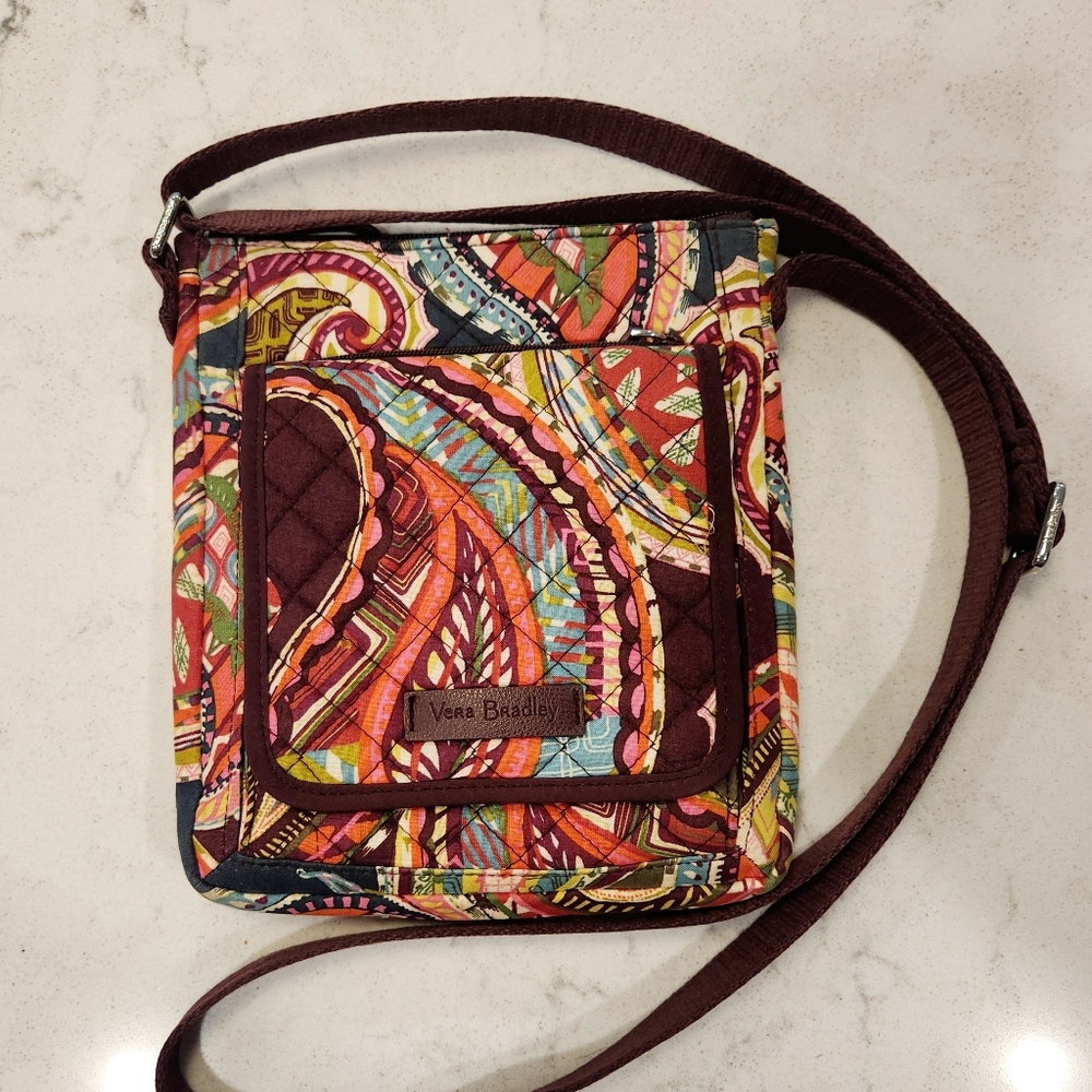 Vera Bradley Iconic RFID Mini Hipster in Heirloom Paisley